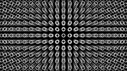 Monochrome patterns and ornaments made of abstract rays of light and lines. Magi Stock Footage 247943249