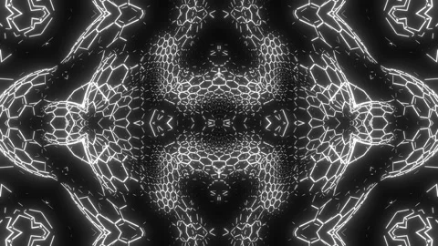 Monochrome patterns Stock Footage 136177764