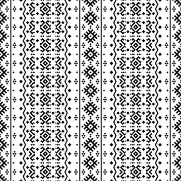 Monochrome persian motif pattern texture design background Stock Illustration