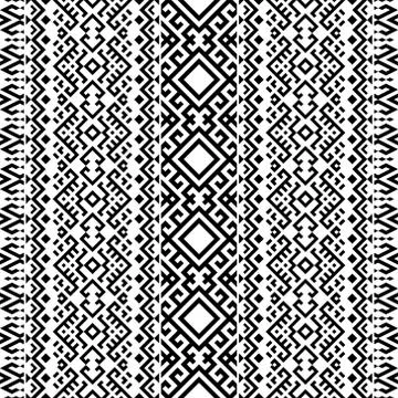 Monochrome persian motif pattern texture design background Stock Illustration