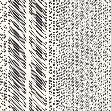 Monochrome Pixel Glitch Effect Textured Pattern Stock Illustration