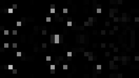Monochrome Pixel Glitch Loop Digital Noise Animation Stock Footage 340508308