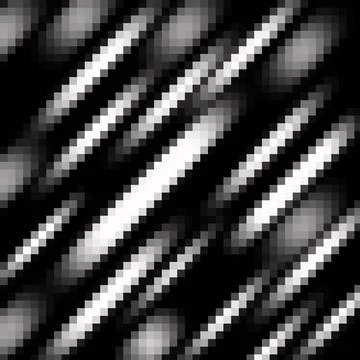 Monochrome Pixelated Diagonal Wave Pattern 스톡 일러스트