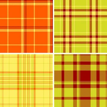 Monochrome plaid bundle for minimalist projects. Clean tartan contrast enhanc Stock Illustration