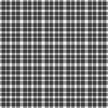 Monochrome plaid pattern, classic and versatile. Ideal for backgrounds, textu Stock Illustration