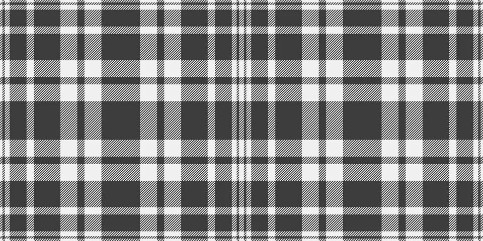 Monochrome plaid pattern. Versatile for backgrounds, textiles,  design projec Illustrazione stock