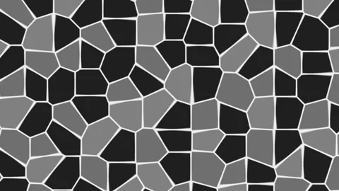 Monochrome Polygon Mosaic Seamless Loop Stock Footage 342751964