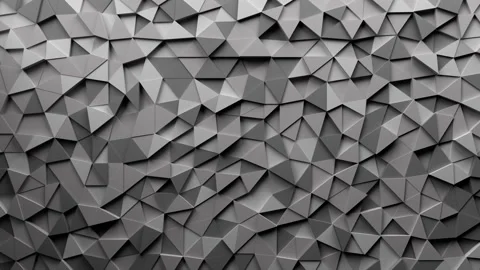 A monochrome polygon surface that moves in a randomly bumpy manner 스톡 동영상 332184815