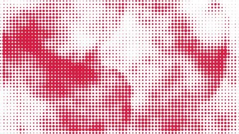 Monochrome printing raster, abstract vector halftone background Stock Illustration