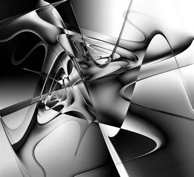 Monochrome psychedelic background Illustrazione stock