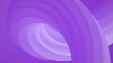 Monochrome purple 3D loop smooth rotating funnel and organic shell Stock Footage 341427120