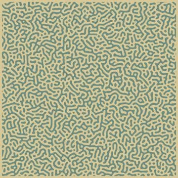 Monochrome reaction diffusion seamless pattern. Stock Illustration