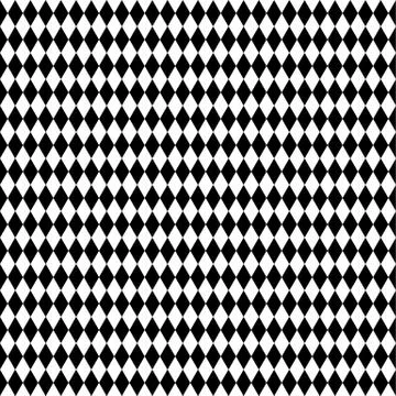 Monochrome repeatable pattern with rhombus, squares shapes. Illustrazione stock