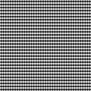 Monochrome repeatable pattern with rhombus, squares shapes. Stock Illustration