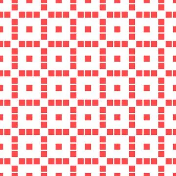 Monochrome repeatable pattern with structure of squares 스톡 일러스트