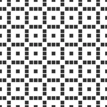 Monochrome repeatable pattern with structure of squares Illustrazione stock