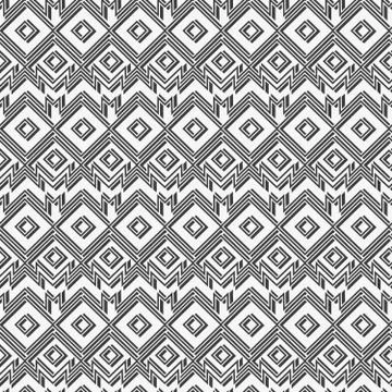 Monochrome retro geometric pattern. Stock Illustration