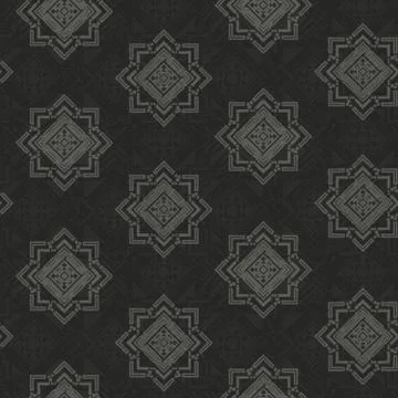 Monochrome retro geometric pattern Stock Illustration