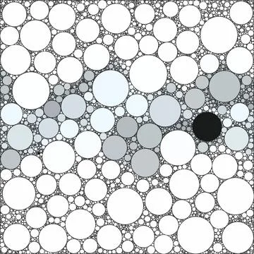 Monochrome  round shape pattern background Stock Illustration