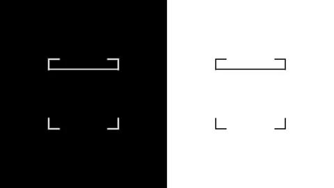 Monochrome scanner frame animation with vertical moving line 4K Vídeo Stock 339029158