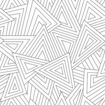 Monochrome scattered triangle seamless texture Stock Illustration