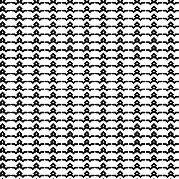 Monochrome seamless abstract geometric pattern in black and white texture. Stock Illustration