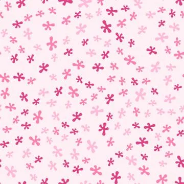 Monochrome seamless abstract pattern with pink blots Stock Illustration