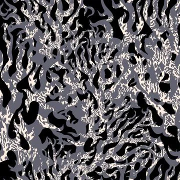 Monochrome seamless abstract vector texture with grunge motley. Stock Illustration