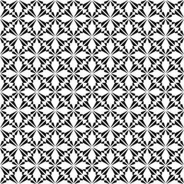 Monochrome seamless geometric pattern 스톡 일러스트
