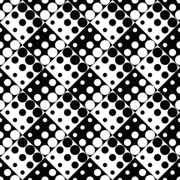 Monochrome seamless geometrical dot pattern background design イラスト素材