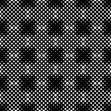 Monochrome seamless geometrical dot pattern background design イラスト素材