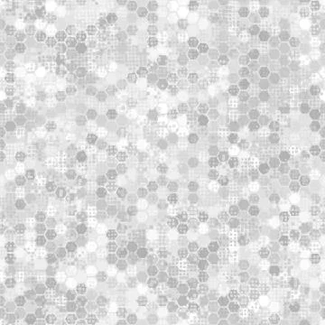 Monochrome seamless honey pattern with halftone filled hex cells linear style イラスト素材