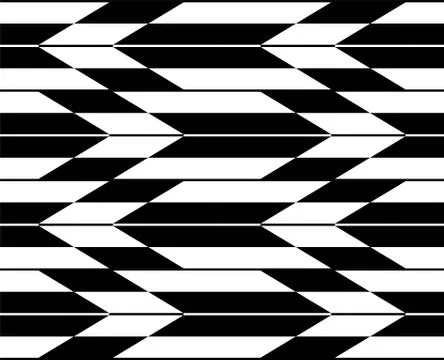 Monochrome Seamless Japanese pattern representing arrows Stock Illustration