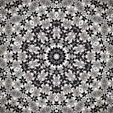Monochrome seamless pattern background.Unique logo. Seamless pattern with a g Stock Illustration