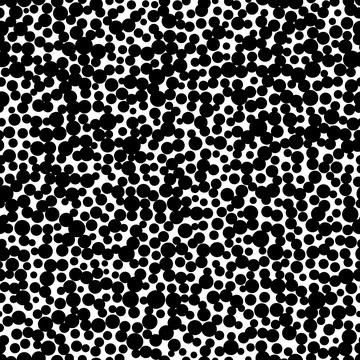 Monochrome seamless pattern with black dots on white background 스톡 일러스트