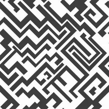 Monochrome seamless pattern Stock Illustration
