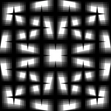 Monochrome seamless pattern of interlaced fading lines. Grid, mesh seamlessly Stock Illustration