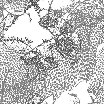 Monochrome seamless vector texture background with grid spotted graphics. Stock Illustration