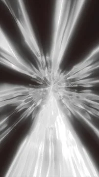 Monochrome silver light rays burst from a central point, forming a dramatic.. Ilustração Stock