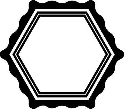 Monochrome Simple emblem mark Stock Illustration