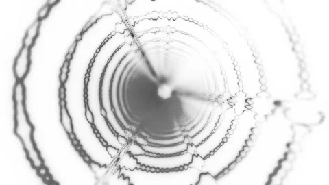 Monochrome sound visualization for dynamic beats 스톡 동영상 316265382