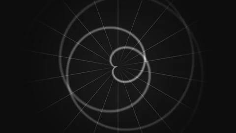 Monochrome spiral pattern background for seamless visual Stock Footage 341700664