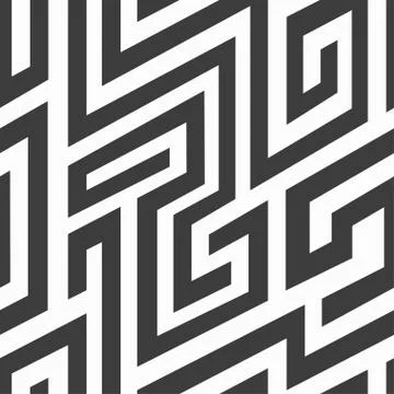 Monochrome spiral seamless pattern Stock Illustration