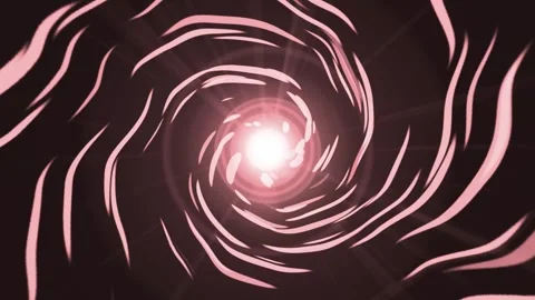 Monochrome spiral vortex with central light background animation, Abstract .. 스톡 동영상 328217669