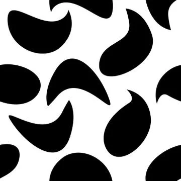 Monochrome spotted seamless pattern Stock Illustration