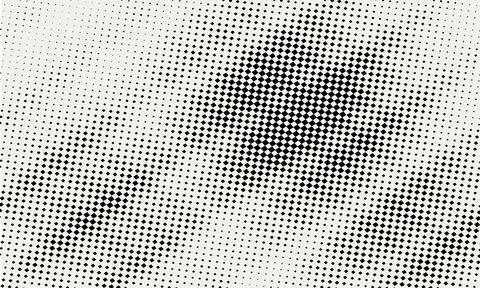 Monochrome Square Halftone Pattern on Light Background Illustrazione stock