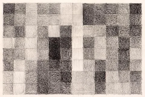 Monochrome Square Pattern Drawing Stock Photos