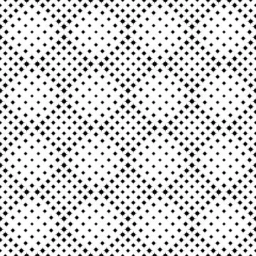 Monochrome star pattern background - abstract vector design Illustrazione stock