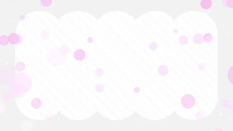 Monochrome striped frame with floating circles loop pink background Stock Footage 332461088