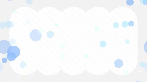 Monochrome striped frame with floating circles loop blue background Stock-Footage 332464894